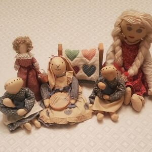 Primitive handcrafted dolls